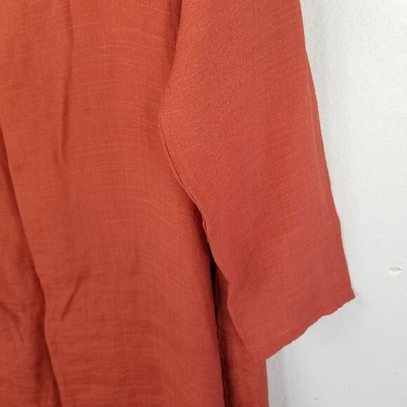 Rust Colored Double Layer Sheath Dress Size XL - Picture 5 of 11